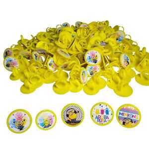 DecoPac Minions Cupcake Toppers Rings Bulk 213 Pieces Cake Decor Party Birthday